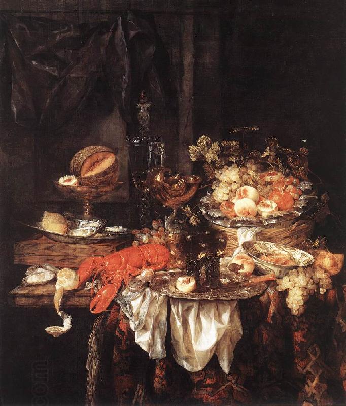 BEYEREN, Abraham van Banquet Still-Life with a Mouse fdg China oil painting art